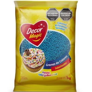 GRANAS FORMA CIRCULO DECOR MAGIC TURQUESA X 1KG