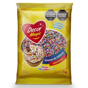 GRANAS FORMA CIRCULO DECOR MAGIC MULTICOLOR X 1KG
