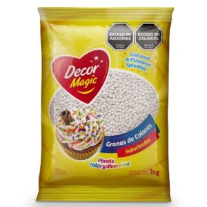 GRANAS FORMA CIRCULO DECOR MAGIC BLANCO X 1KG