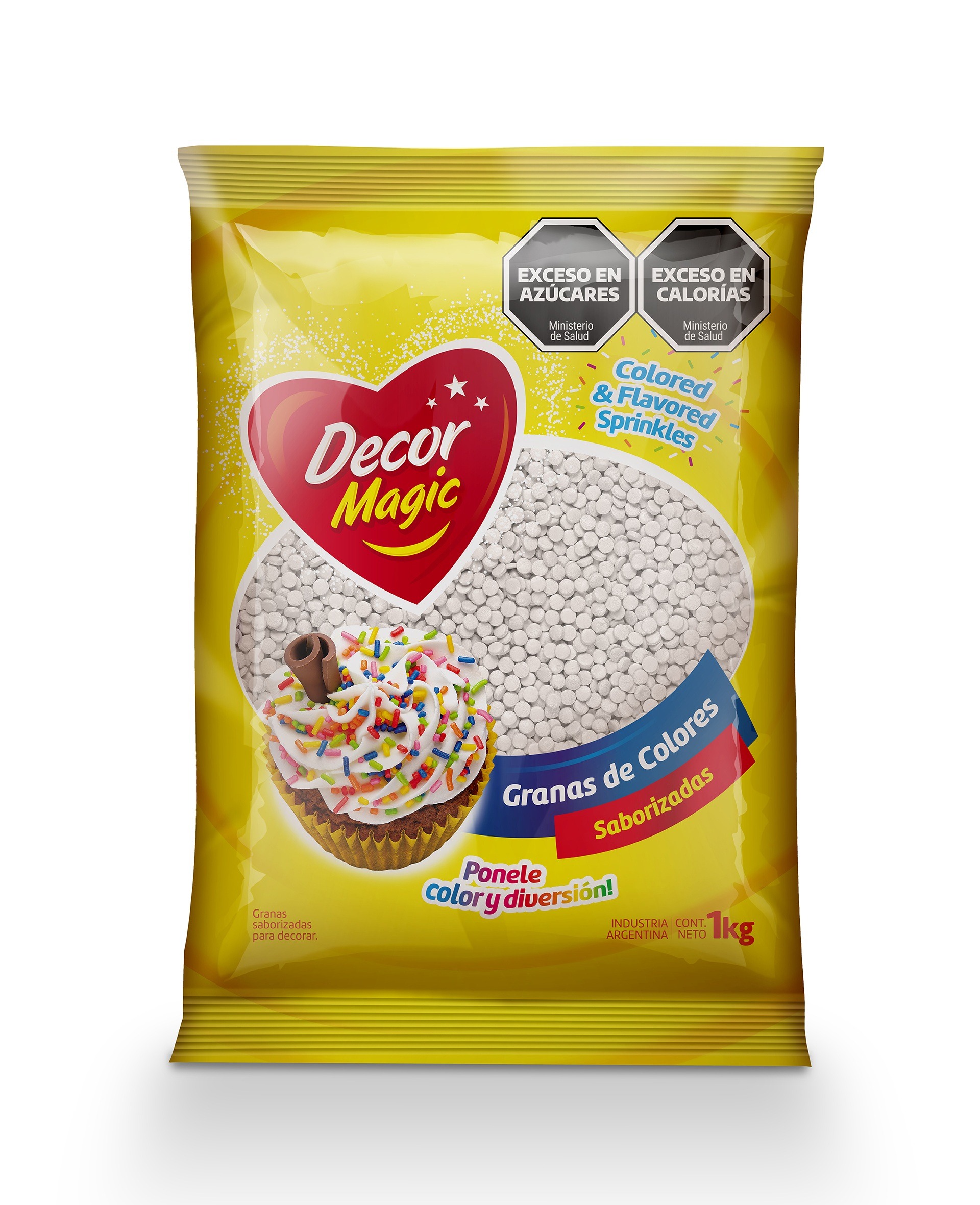 GRANAS FORMA CIRCULO DECOR MAGIC BLANCO X 1KG