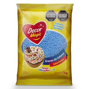 GRANAS FORMA CIRCULO DECOR MAGIC CELESTE X 1KG