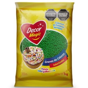 GRANAS FORMA CIRCULO DECOR MAGIC VERDE X 1KG