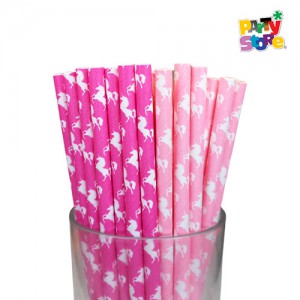 SORBETES DE POLIPAPEL UNICORNIOS x 24 unidades