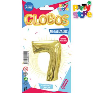 GLOBO METALIZADO CHICO - DORADO N.7