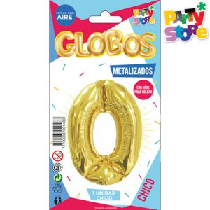 GLOBO METALIZADO CHICO - DORADO N.0
