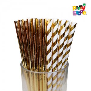 SORBETE DE POLIPAPEL DORADO x 24 unidades