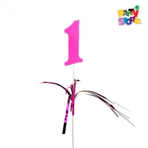 PINCHE PARA TORTAS PRIMER AÑO ROSA