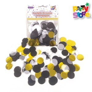 CONFETTI CIRCULOS CHAMPAGNE (Bolsa x 15 grs.)
