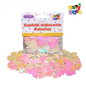 CONFETTI IRIDISCENTE ESTRELLAS