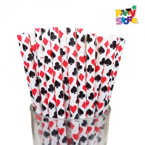 SORBETES DE POLIPAPEL POKER x 24 unidades