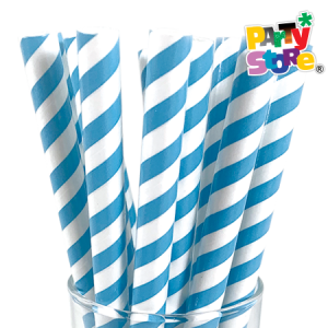 MAXI SORBETES DE POLIPAPEL CELESTE x 12 unidades