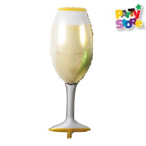 GLOBO METALIZADO FORMA - COPA DE BRINDIS 90Cm