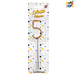 NUMERO ESTRELLITA MAGICA® DORADA 5