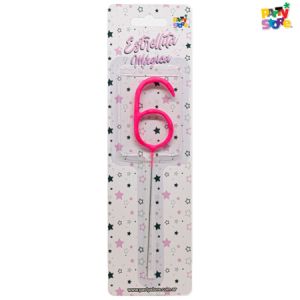 NUMERO ESTRELLITA MAGICA® ROSA 6