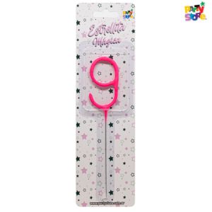 NUMERO ESTRELLITA MAGICA® ROSA 9