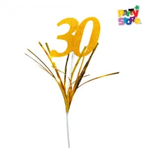 PINCHE PARA TORTAS 30 AÑOS DORADO