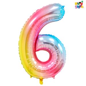 GLOBO METALIZADO CHICO MULTICOLOR 6