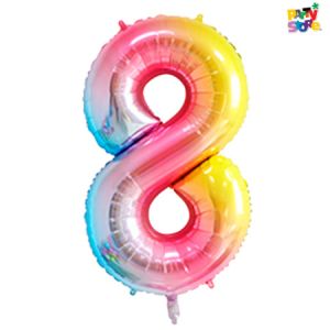 GLOBO METALIZADO CHICO MULTICOLOR 8