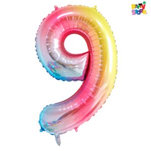 GLOBO METALIZADO CHICO MULTICOLOR 9