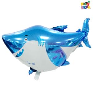 GLOBO METALIZADO FORMA TIBURON 65 x 96cm APTO HELIO