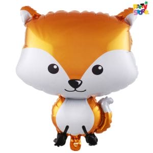 GLOBO METALIZADO FORMA ZORRITO 48,5 x 65cm APTO HELIO