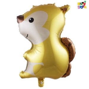 GLOBO METALIZADO FORMA ARDILLA 48,5 x 67cm APTO HELIO