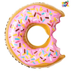 GLOBO METALIZADO FORMA DONAS 73 x 48cm APTO HELIO