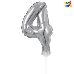 MINI GLOBO METALIZADO NUMERO 4