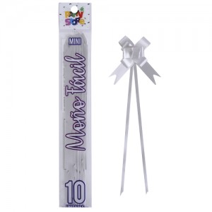 MOÑO FACIL MINI PLATEADO x 10un.