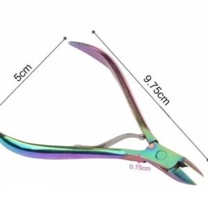 ALICATE ACERO PREMIUM ELOISE 10cm CURVO TORNASOLADO