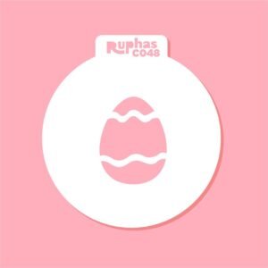 Stencil C048 Huevo de Pascua Modelo 1 Cupcakes