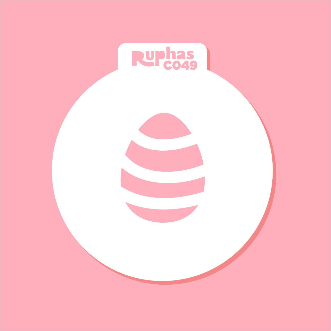 Stencil C049 Huevo de Pascua Modelo 2 Cupcakes