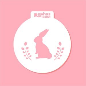Stencil C051 Conejo Modelo 3 Cupcakes