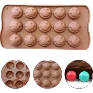 Molde Silicona Caritas Redondas