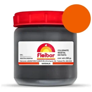 COLORANTE FLEIBOR PASTA NARANJA X 250GR