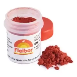 COLORANTE FLEIBOR POLVO BRILLANTE X 4GR ROJO RUBI