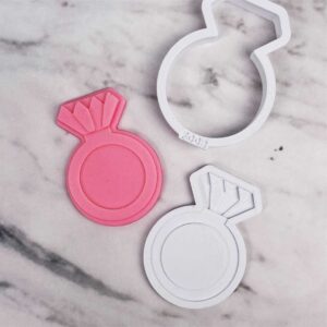 Molde (Sello) Plastico para Estampado Multicapa Anillo Diamante F008