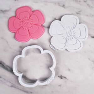 Molde (Sello) Plástico para Estampado Multicapa Flor F010