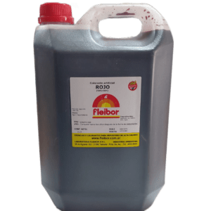 COLORANTE FLEIBOR LIQUIDO ROJO X 5LT