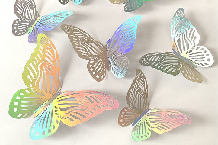 PACK 12 MARIPOSAS DECORATIVAS CALADAS TOPPER - Imagen 4