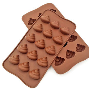 MOLDE SILICONA 15 BOMBONES EMOJI POPO