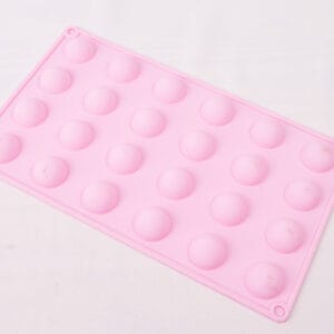 MOLDE SILICONA 24 SEMIESFERAS CHICAS
