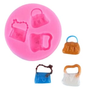MOLDE SILICONA 3 CARTERAS CHICAS