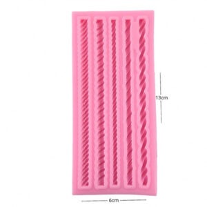 MOLDE SILICONA 5 LAZOS DECORATIVOS