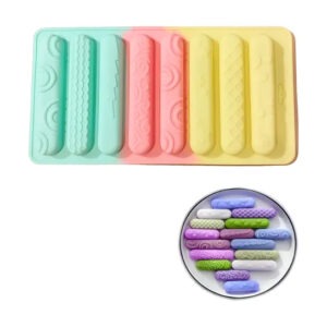 MOLDE SILICONA TRICOLOR 8 BARRITAS DECORADAS