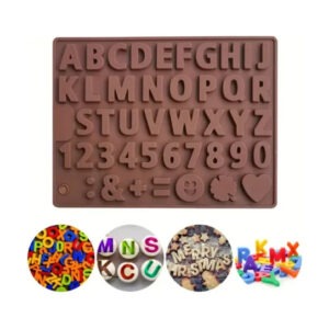 MOLDE SILICONA LETRAS ABECEDARIO CHOCOLATE (LIS)