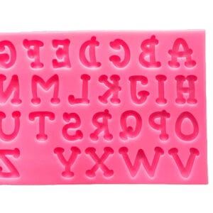 MOLDE SILICONA LETRAS MANUSCRITA MAYUSCULA