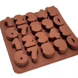 MOLDE SILICONA CHOCO BOMBONES NUMEROS