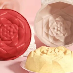 MOLDE SILICONA TORTERA ROSA 1J12