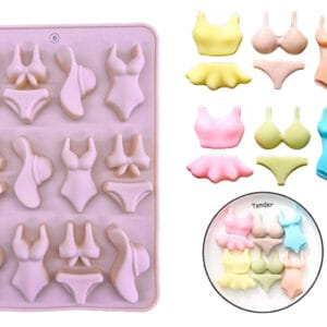 MOLDE SILICONA TRAJES DE BAÑO Y SOMBRERO